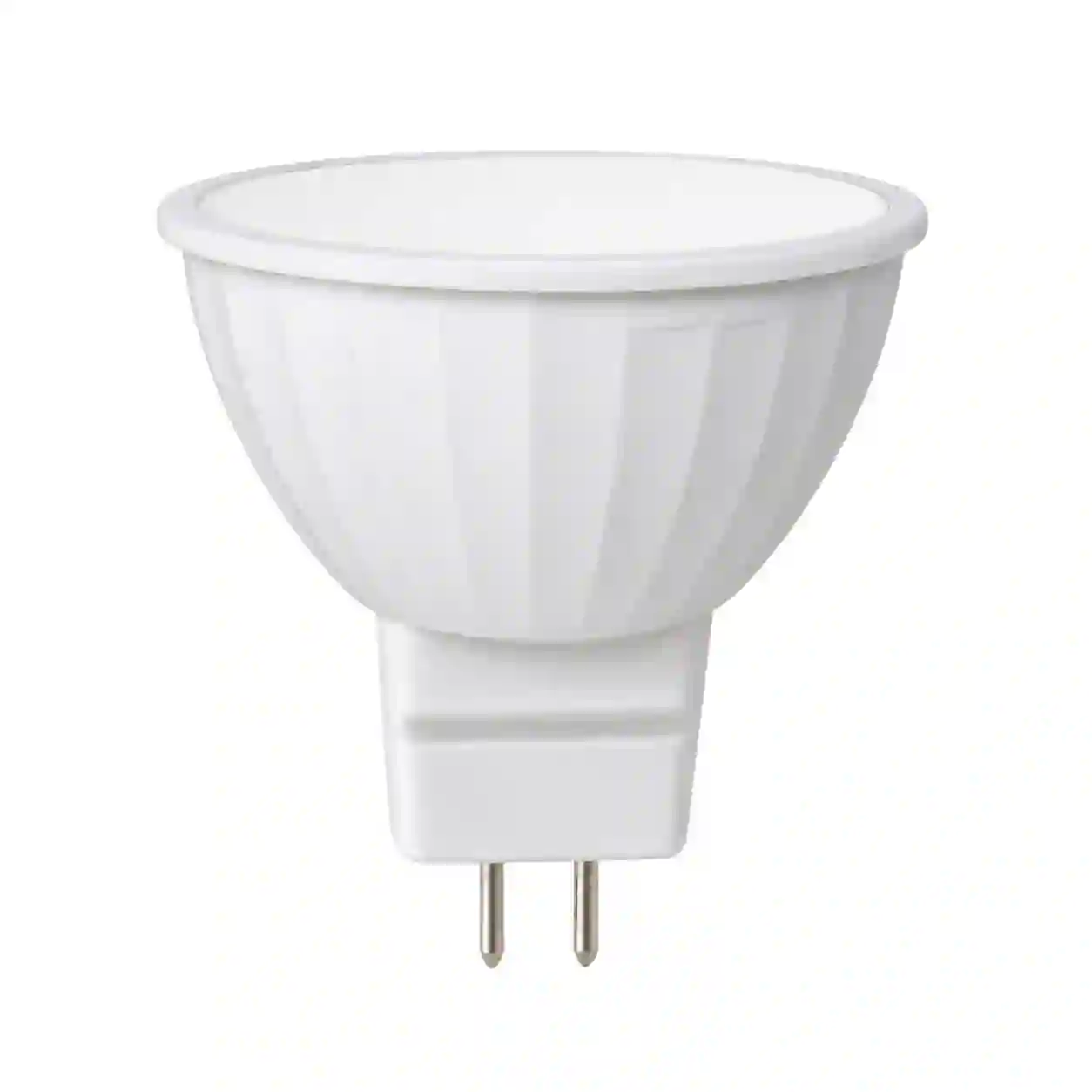 LED žárovka MR16 s reflektorovým tělem a dvoukolíkovou paticí GU5,3